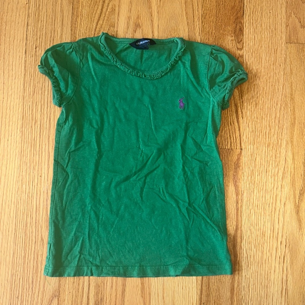 Ralph Lauren green t-shirt, size kids 6